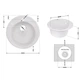 Кухонная мойка Lidz D510/200 WHI-01 (LIDZWHI01D510200) - изображение 2