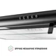 Черная кухонная вытяжка Perfelli PL 5144 BL LED, плоская стандартная, под навесной шкаф, шириной 50 см - изображение 9