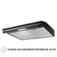 Черная кухонная вытяжка Perfelli PL 6144 BL LED, плоская стандартная, под навесной шкаф, шириной 60 см - изображение 10