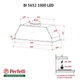 Кухонная вытяжка Perfelli BI 5652 I 1000 LED, полновстроенная мощная нержавеющая сталь, 1000 куб.м. - изображение 2