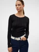 Лонгслив длинный женский Vero Moda 10316915 XS Black (5715610157963) - изображение 4
