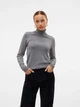 Гольф-водолазка женская Vero Moda 10320450 S Medium grey (5715607953653) - изображение 5