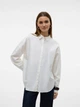 Рубашка хлопковая оверсайз женская Vero Moda 10326181 S Snow white (5715674771259) - изображение 1
