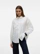 Рубашка хлопковая оверсайз женская Vero Moda 10326181 S Snow white (5715674771259) - изображение 5