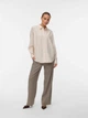 Рубашка хлопковая оверсайз женская Vero Moda 10326181 S Birch (5715725788946) - изображение 4
