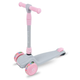 Самокат 3-колесный 2 в 1 Kidwell Jax Gray/Pink (Hubajax03A0) Серый с розовым - изображение 1