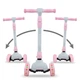Самокат 3-колесный 2 в 1 Kidwell Jax Gray/Pink (Hubajax03A0) Серый с розовым - изображение 4