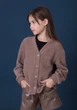 Кардиган для дівчинки Mevis 5581-04 коричневий 122 - изображение 1
