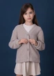 Кардиган для дівчинки Mevis 5581-02 бежевий 134 - изображение 1