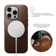 Чехол Nomad Modern Leather Case Rustic Brown Horween for iPhone 16 Pro - изображение 12