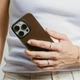 Чехол Nomad Magnetic Leather Rustic Brown Horween for iPhone 16 Pro - изображение 2