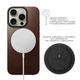 Чохол Nomad Magnetic Leather Rustic Horween для iPhone 16 Pro Max Коричневий (NM01361985) - зображення 4