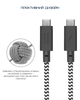 Кабель USB-C to USB-C Native Union Anchor Cable Pro 240W Zebra (3 m) (ACABLE-C-ZEB-NP) - изображение 7