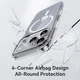 Чехол для iPhone 17 Rock Crystal Magsafe Shield Transparent Magnetic Protection Case Прозрачный - изображение 8