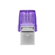 Накопичувач Kingston 256GB USB 3.2 Gen1 + Type-C DT microDuo 3C R200MB/s - изображение 1