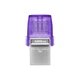 Накопичувач Kingston 128GB USB 3.2 Gen1 + Type-C DT microDuo 3C R200MB/s - изображение 2