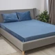 ПростыньТЕП "VELOUR" с резинкой темно-синий, 160x200 - изображение 7