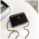 Сумочка Шанель Chanel женская мини сумка Chanel Classic черного цвета из эко-кожи - изображение 2