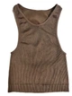 Топ в рубчик женский из микрофибры с открытыми плечами Giulia Halter Top RIB Deep Taupe S/M Коричневый - изображение 2