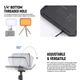 Комплект двухцветного студийного USB света со штативом 135 см NEEWER BASICS BP66 Bi-Color 10Вт 3200+5600К 2шт. - изображение 2
