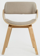Krzesło HOMLA 712036 KINKE 51.5 x 54 x 74 cm Naturalne (5906496712036) - obraz 2