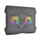 Охладитель-подставка для ноутбука MeeTion CoolingPad CP2020 с RGB-подсветкой 9–14 дюймов Черный - изображение 5