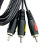 Audio - Video Кабель Cabletech Eco-line 3RCA - 3RCA Cable 1.8м Black - изображение 2