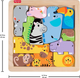 Puzzle Fisher-Price Wooden Animal Puzzle JFG10 13 elementów (194735295890) - obraz 2