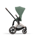 Tekstylny zestaw do wózków Cybex Priam 4.0 Seat Pack Leaf Green Platinum 523000773 (4063846415656) - obraz 3