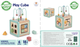 Drewniany sorter  Woopie GREEN Multifunkcyjna kostka edukacyjna (5906280652692) - obraz 7