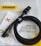 USB кабель 1м для быстрой зарядки USB A - Type-C 100W Essager ES-UD4 черный - изображение 2