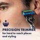 Сменные картриджи для бритья (лезвия кассеты) мужские Gillette Fusion 5 Proglide Power 4 шт - изображение 6