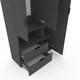 Шафа Metkas Home A002L 1000x420x2300 ЛДСП Антрацит - изображение 3