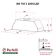 Белая сенсорная встраиваемая мощная вытяжка для кухни Perfelli BIS 7653 WH 1000 LED, шириной 75 см - изображение 10