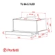 Кухонная вытяжка Perfelli TL 6622 BL 1000 LED, черная телескопическая, мощная, встраиваемая в шкаф, 1000 куб.м - изображение 5