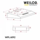 Кухонная вытяжка Weilor WPL 6092 WH, белое стекло сенсорная, плоская под навесной шкаф, шириной 60 см - изображение 2