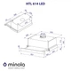 Белая кухонная вытяжка Minola HTL 614 WH LED, телескопическая выдвижная встраиваемая в шкаф, шириной 60 см - изображение 2