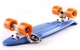 Скейт пенни борд Penny My Go Fish Skateboards SOFT 401-8 22" Blue, оранжевые колеса - изображение 2