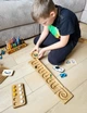 Розвиваюча дерев'яна іграшка доріжка Threewood Монтессорі Marble Track River для дітей від 3 років, розмір 40х10см - изображение 12