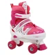 Роликові ковзани розсувні Zelart Power Super Roller 9454 розмір 35-38 Pink-White - зображення 3