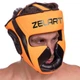Шлем боксерский с полной защитой Zelart Fight Gear Heroe 7041 размер M Orange-Black - изображение 5