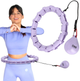 Hula-hop HMS OHA02 Violet z wypustkami i obciążnikiem One Fitness + pas BR160 (5907695552935) - obraz 14