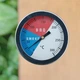 Встраиваемый термометр для гриля, коптильни и духовки 0-300°C из нержавеющей стали - изображение 1