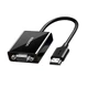 Кабель конвертер переходник HDMI на VGA UGREEN CM611 Adapter (0.15m, Full HD 60Hz). Black - изображение 1
