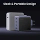 Сетевое зарядное устройство 100W UGREEN X565 Nexode S (3 х Type-C, USB, 100Вт). Gray - изображение 2