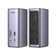 Док-станція UGREEN CM555 12-в-1 Type-C: 2×HDMI, DisplayPort, RJ45, SD/microSD, 3.5 мм, PD 100 Вт Silver - изображение 1
