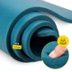 Килимок (мат) спортивний 4FIZJO NBR 180 x 60 x 1.5 см для йоги та фітнесу Sea Green (P-5905973406734) - зображення 11