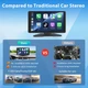 Автомагнитола Podofo / 9" / Сенсорная / Apple CarPlay / Android Auto / Bluetooth / WI-FI / GPS / USB / AUX / TF slot Б/В b1 - изображение 8