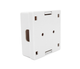 Подвійна розетка Ritar RJ45 UTP Cat5 8P8C 2 порти Біла (StR-8P8CRJ45-2) - зображення 2