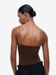 Боди-майка женская H&M 1072374003c33 XS Коричневая (1000000052685) - изображение 2